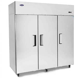 Atosa MBF8003 3-Door Freezer - Commercial Storage & GN Pan Compatible