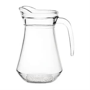 Olympia Glass Jugs 1Ltr - Pack of 6 for Commercial and Professional Use.