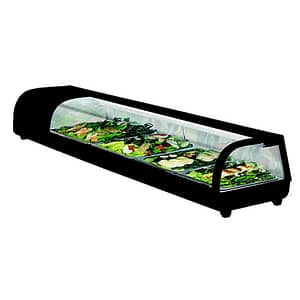 Thermaster SSS4 Black Sushi Showcase – 4 GN Pan Display Australia