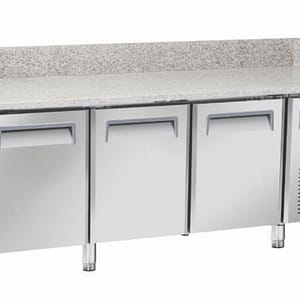 Saltas MPB0030 Pizza Prep Fridge with 640L Capacity and Marble Worktop – Ideal for Pizzerias & Restaurants