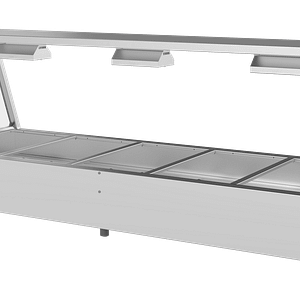 Woodson W.HFSS25 Self Serve Hot Food Display – 5 Module, 1680mm