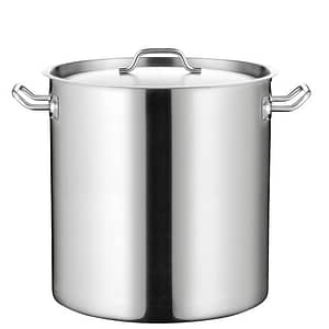 Kitchen Knock 12L Stainless Steel Stock Pot - Induction Ready & Triple Base