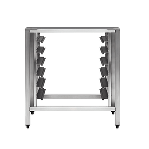 Turbofan SK40A stainless steel oven stand with adjustable feet, ideal for 5 & 7 tray combi ovens in commercial kitchens