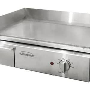 Woodson W.GDA50.15 Countertop Griddle with 8mm Plate – Ideal for Cafés & Restaurants