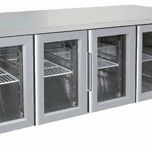 Atosa EPF3741 Four-Door Glass Cooling Fridge Table - 2230mm
