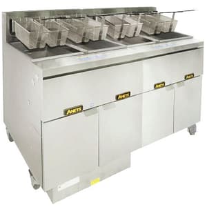 Anets FDAGG414R 4 Deep Fryers Filter System - Hands-Free Oil Filtration