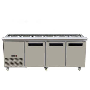Thermaster PG210FA-B Three Door Bench Station - Holds 6× 1/1 GN Pans