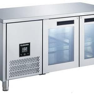 Glacian BCG71815 2 Door Glass Fridge with Monoblock Cooling & 416L Capacity