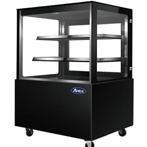 Atosa WDG126D Square Cake Showcase 1200mm - Black LED Display