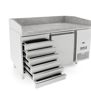 Atosa EPF3490 Single Door Pizza Table Fridge with Drawers - 1510mm