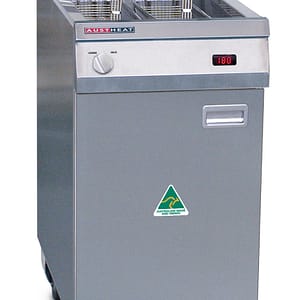 Austheat AF812 Single Pan Two Basket Electric Fryer - 3 Phase, 14.6kW, Australian Made