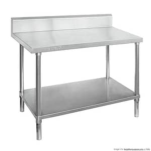 Stainless steel workbench with splashback – FED WBB7-1000A
