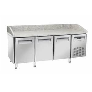 Saltas MPB0030 Pizza Prep Fridge with 640L Capacity and Marble Worktop – Ideal for Pizzerias & Restaurants