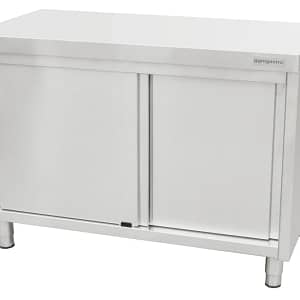 Kitchen Knock 1500mm Stainless Steel Sliding Door Cabinet – 700mm Deep, 220KG Rated