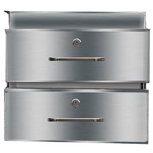FED Stainless Steel Double Drawer DR-02/A – 480mm x 503mm for Commercial Kitchens
