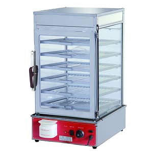 Benchstar MME-600H-S Electric Steamer Display Cabinet with 1.2kW Heating & Double-Glazed Glass