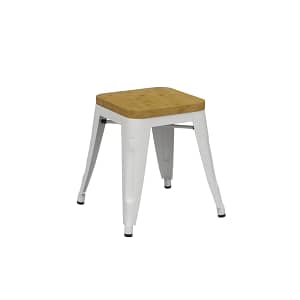 Durafurn Riviera Timber-Seat Stool 450mm - Pack of 4