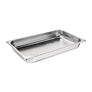 Vogue DN701 perforated stainless steel gastronorm pan 1/1 65mm depth 7.4L capacity – Australia
