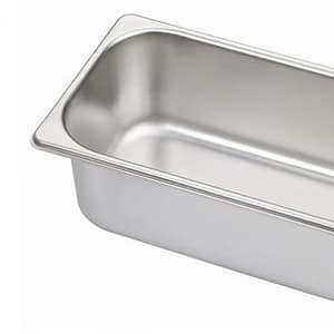 Kitchen Knock Stainless Steel GN Pan 1/3 – 100mm Deep, Pack of 6