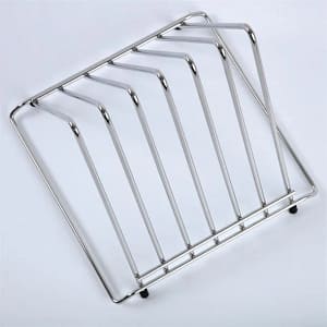 Hygiplas J027 stainless steel triangle chopping board rack 6 slots 30mm commercial kitchen – Australia
