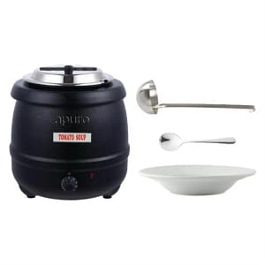 DD206 Soup Kettle Bundle – Apuro 10L Soup Kettle with Bowls