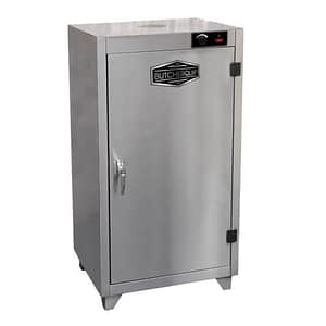 Butcherquip BCA0001 stainless steel biltong cabinet 25 kg capacity, 0.75 kW 240 V – front view, Australia