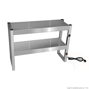 Benchstar FW4L-092 commercial food warmer with 4 infrared lamps, 900×300×650 mm stainless steel – front view, Australia