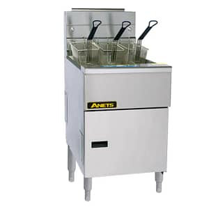 Anets Goldenfry AGG18 commercial gas fryer 39L oil capacity stainless steel