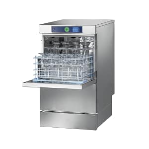 Hobart Profi GCROI-90C glasswasher with integrated reverse osmosis, 1.9 L eco cycle, 460 mm wide, 3.2 kW, stainless steel – front view, Australia