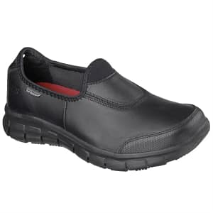 Skechers DD975 Sure Track black women’s work shoes UK 2–8 with non-slip sole and memory foam insole – Australia