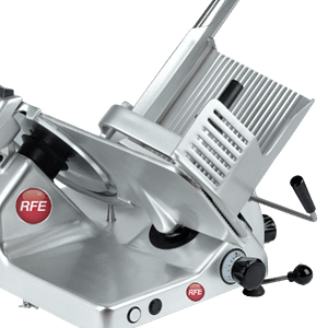 RFE UNI350G heavy-duty gear drive meat slicer 350mm blade for butchers