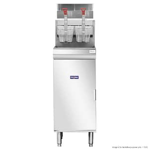Frymax RC300E / RC300ELPG superfast gas tube fryer, 18L oil, stainless steel, natural gas or LPG – front view, Australia