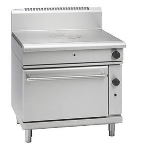 Waldorf RN8110G 900mm gas target top oven with static base, ideal for commercial kitchens