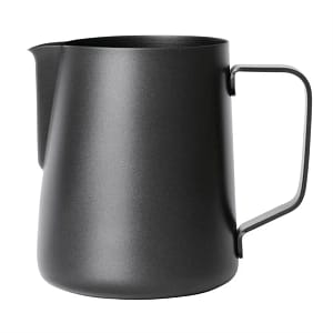 Olympia CM607 black non-stick milk frothing jug 570ml stainless steel