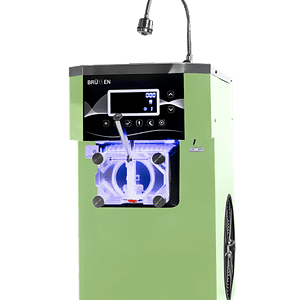 Premium air mix pump soft serve machine with high overrun (40%-80%) for creamy textures.