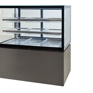 Anvil NDSS3830 3 tier salad and cake display fridge 415L black stainless steel