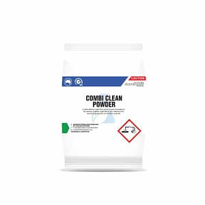 FED Combi Care Powder DH-CR1K, 1kg neutralising cleaner for combi ovens – front view, Australia