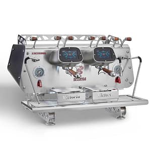 Bezzera VICTORIA BZVICTORIA2B 2-group professional espresso machine, black finish, multi-boiler, TFT display – front view, Australia