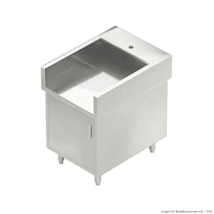 FED WCB8-0600 stainless steel cabinet, single door with 200mm splash guard, 600mm, SUS304 construction – front view, Australia