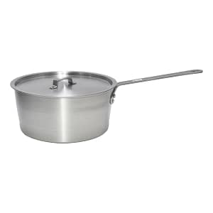 Kitchen Knock 003391 2.6L aluminium sauce pot with lid and riveted handle – front view, Australia