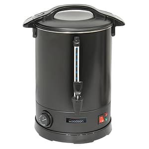 Woodson W.URN10.B Black 10L Hot Water Urn – Thermostat, Stainless Steel