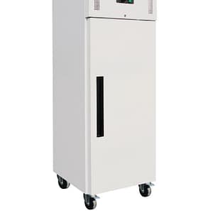 Polar CK480-A G-Series upright freezer 600L stainless steel, slimline design, lockable door, fan assisted cooling – Australia
