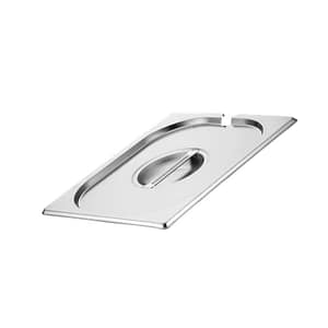 Kitchen Knock Stainless Steel Notched Cover (Lid) for GN Pan 1/9 | Pack of 6