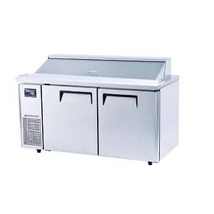 Turbo Air KHR15-2 (HC) - 2 Door Salad Prep Table Refrigerator 1500mm
