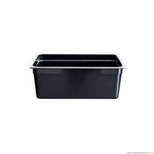 FED JW-P112B Heavy Duty Black Polypropylene 1/1 Gastronorm Pan with 65mm Depth