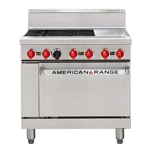American Range AAR.4B.12G 36” Oven Range - 4-Burner Heavy-Duty Cooking