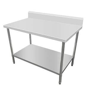 Kitchen Knock 621206 stainless steel work bench with splashback & undershelf 900×800×900+150mm SKU 621206