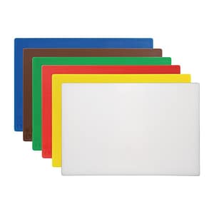 Hygiplas Antibacterial High Density Set of 6 Chopping Board Set - 450x300x12mm