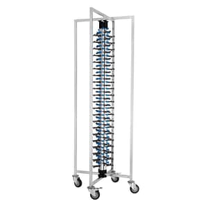 Vogue GK978 stainless steel mobile plate rack 84-plate capacity 1900×700×700 mm – Australia
