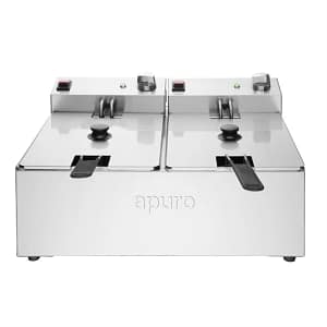 Apuro CU619-A Twin Tank Electric Fryer – 2x5Ltr Commercial Fryer